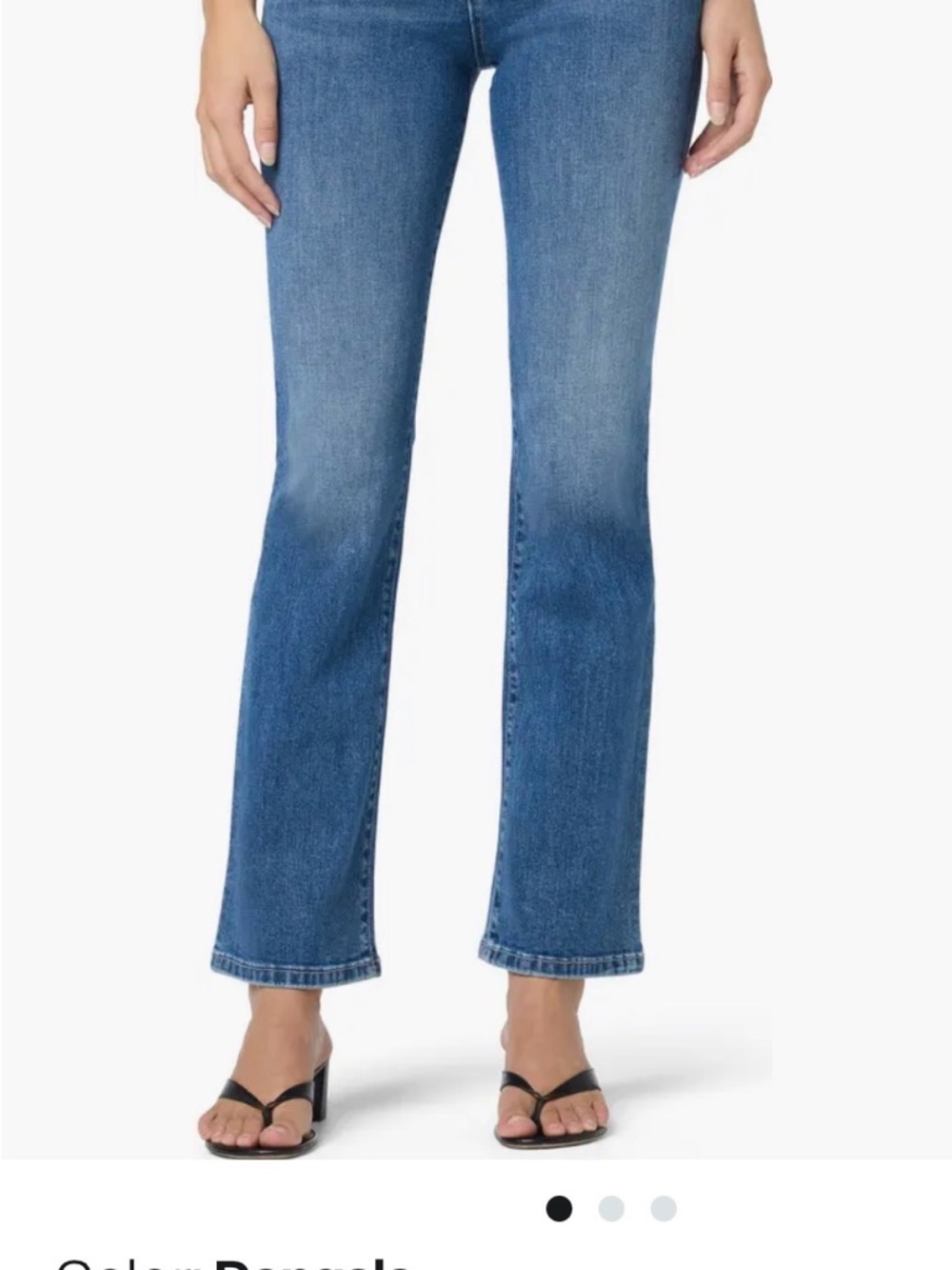 Joe's Jeans Mid-Rise Blue Petite Bootcut - Dongala Wash